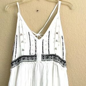 Catherine Malandrino White and Black Maxi Dress